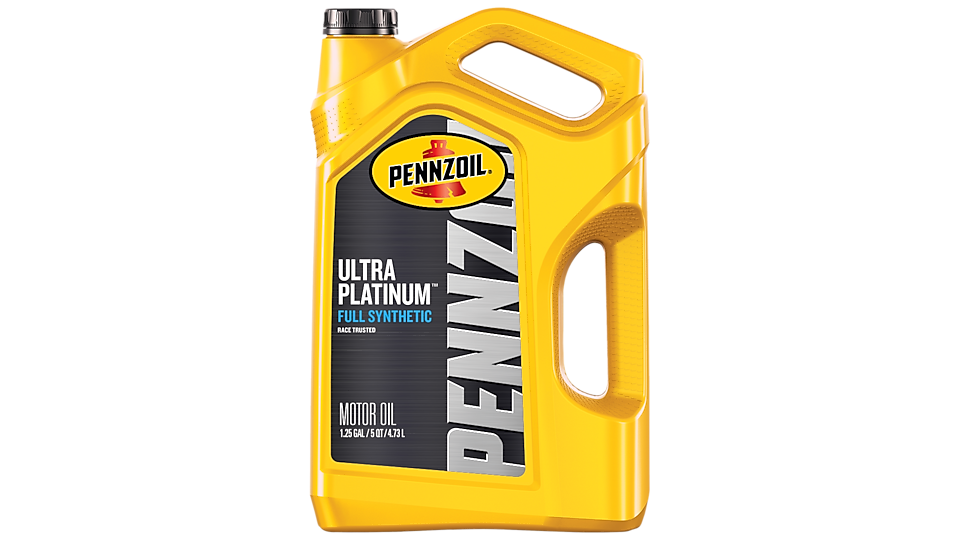 Five liter bottle of Pennzoil Ultra Platinum 0W-20. 